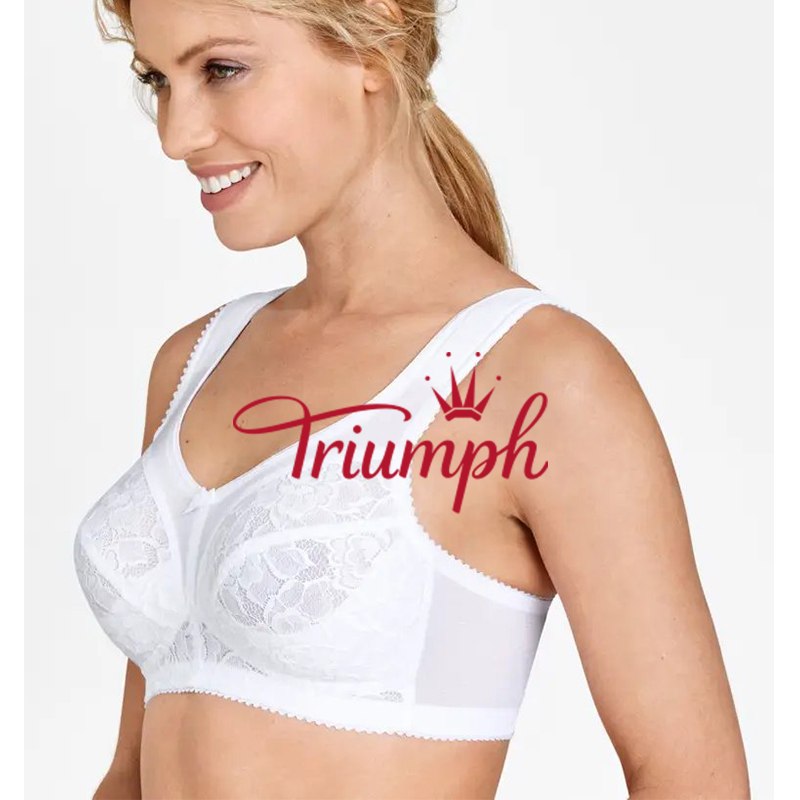 Triumph - 3-pak 💝 Duży, dodatkowo podtrzymujący, bezprzewodowy biustonosz✨✨