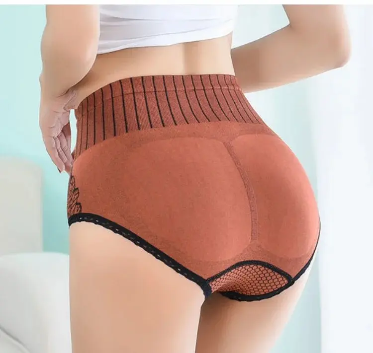 [Zestaw 7 sztuk] Oddychających majtek damskich, dół grafenowy, wysoki dół