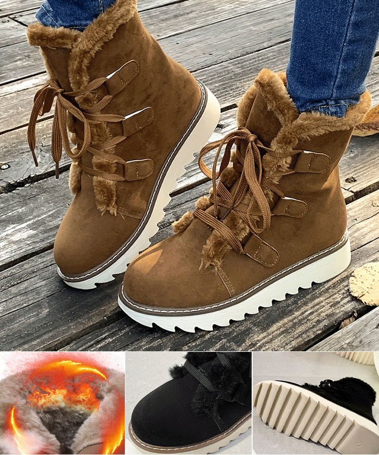 Winter warm and thickened snow boots