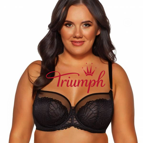 Triumph® – 3 sztuki💖50% zniżki✨Damski duży, koronkowy, oddychający, wygodny biustonosz