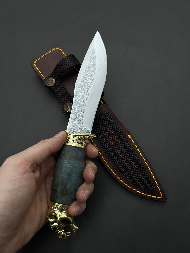 Εξατομικευμένο μαχαίρι κατασκήνωσης από χάλυβα N690, μοναδικό δώρο κυνηγιού