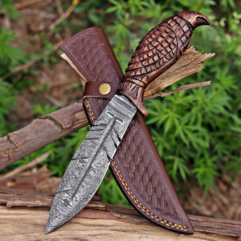 Kézzel készített Bowie-Viking vadászkés