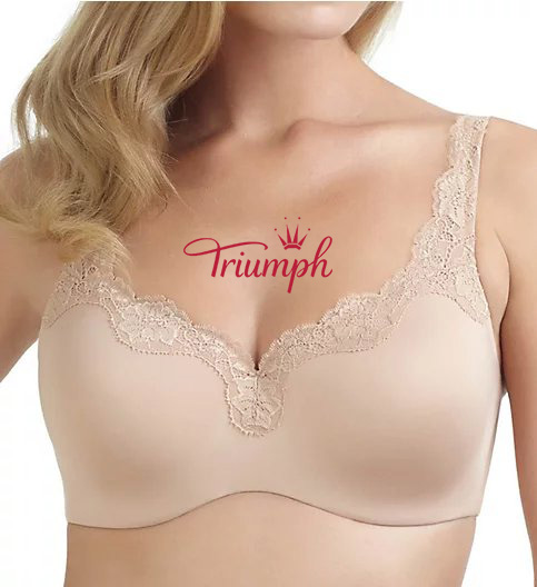 TRIUMPH - (3 DB) rózsa szegélyű csipke melltartó