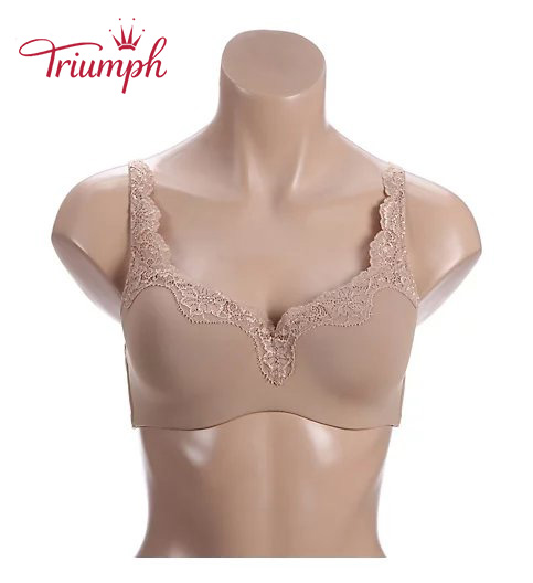 TRIUMPH - (3 DB) rózsa szegélyű csipke melltartó