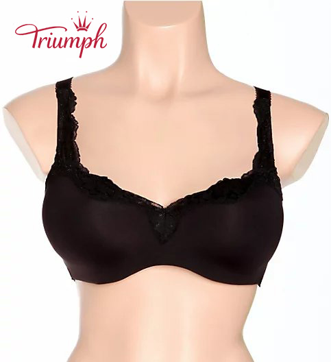 TRIUMPH - (3 DB) rózsa szegélyű csipke melltartó