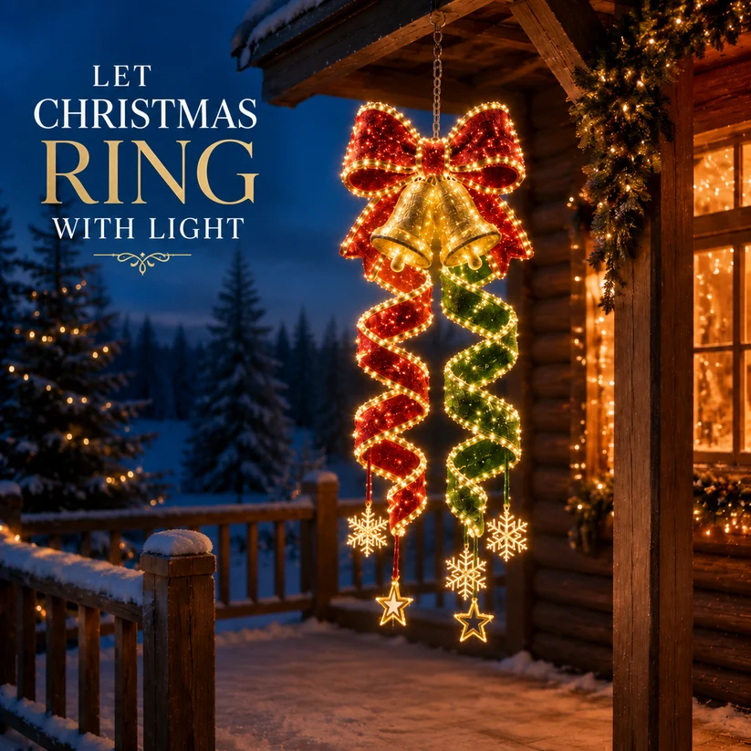 🎄Utolsó nap 50% kedvezménnyel🎄Karácsonyi Magic Spiral™ Függő LED-es fénykollekció