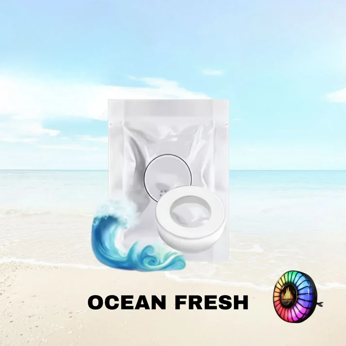 Zenei ritmusú LED autólámpa logóval (aroma diffúzorral)