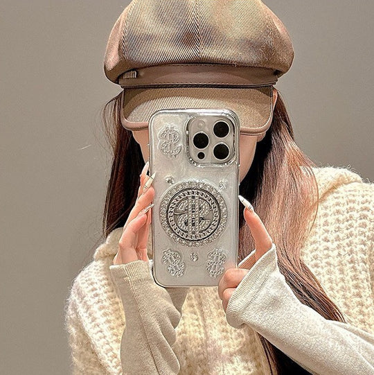 Elforgatható 3D galvanizált iPhone tok