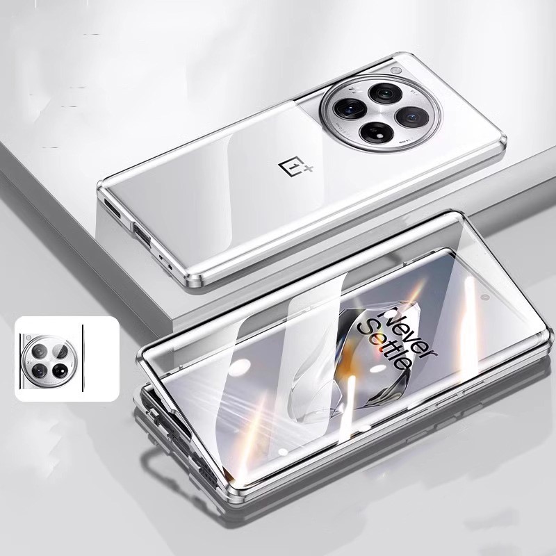 OnePlus 12 kétoldalas mágneses fémkeretes tok