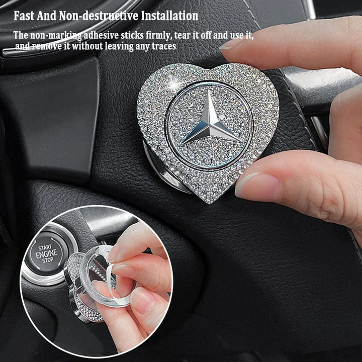 UTOLSÓ AKCIÓS🔥49% KEDVEZMÉNY🔥Szív alakú, gyémánttal kirakott egygombos Start védőtok