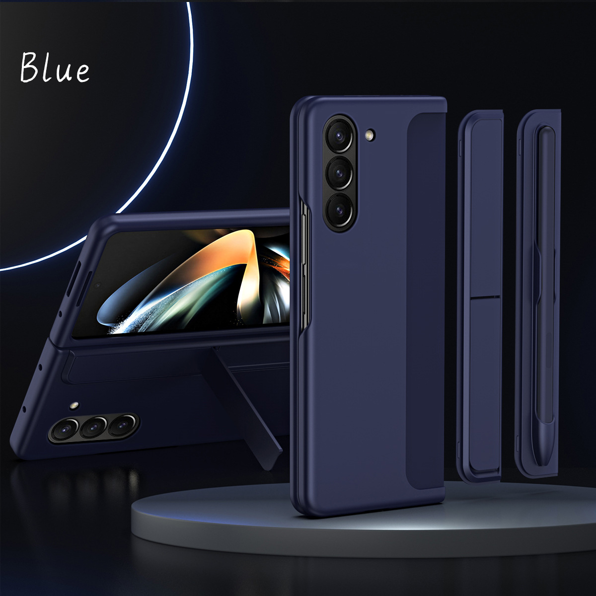 Alkalmas Samsung Z összecsukható tolltartó hez, láthatatlan konzolhoz, kettő az egyben összecsukható telefontokhoz