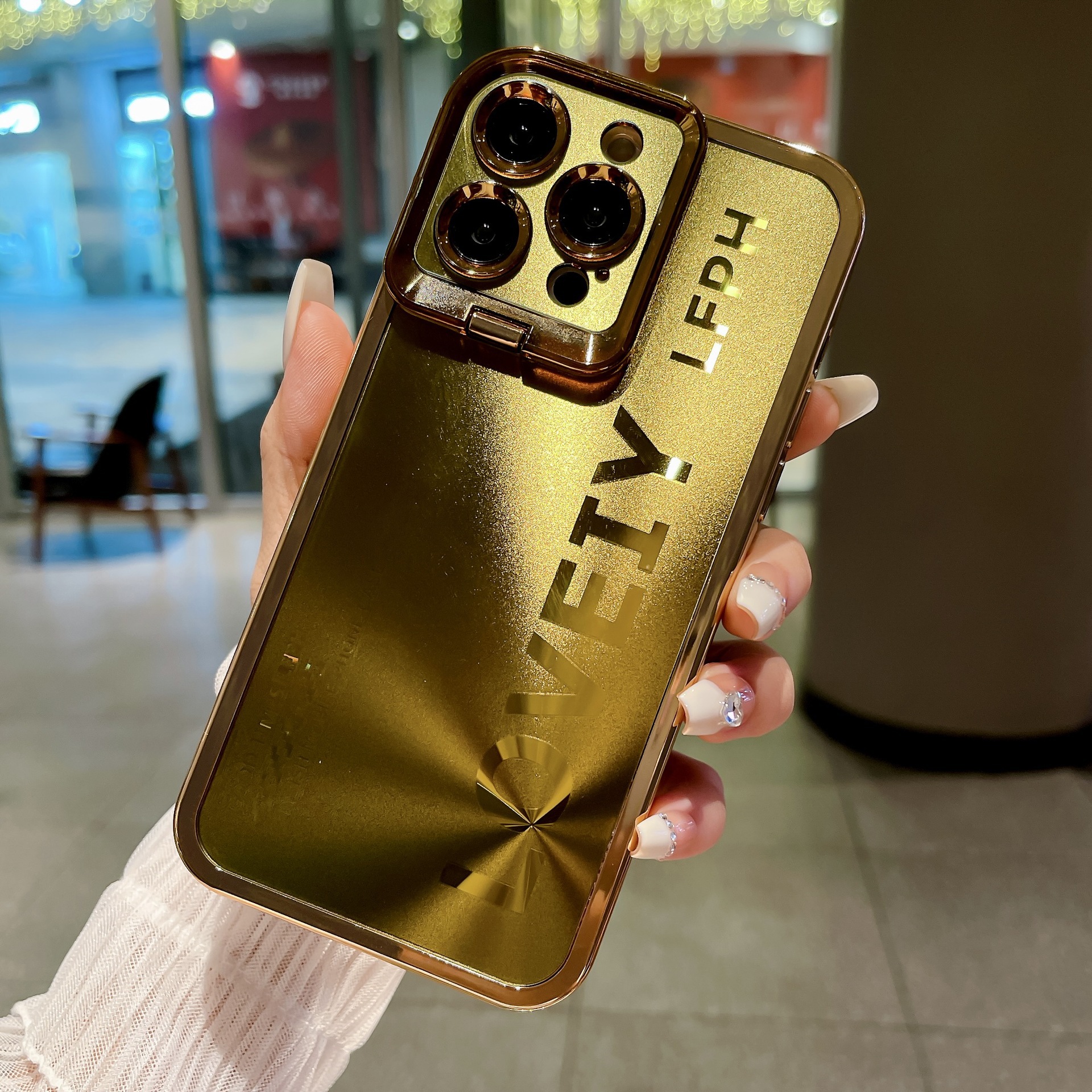 Lézer Bevonatú állvány, puha tok, leesésgátló telefontok