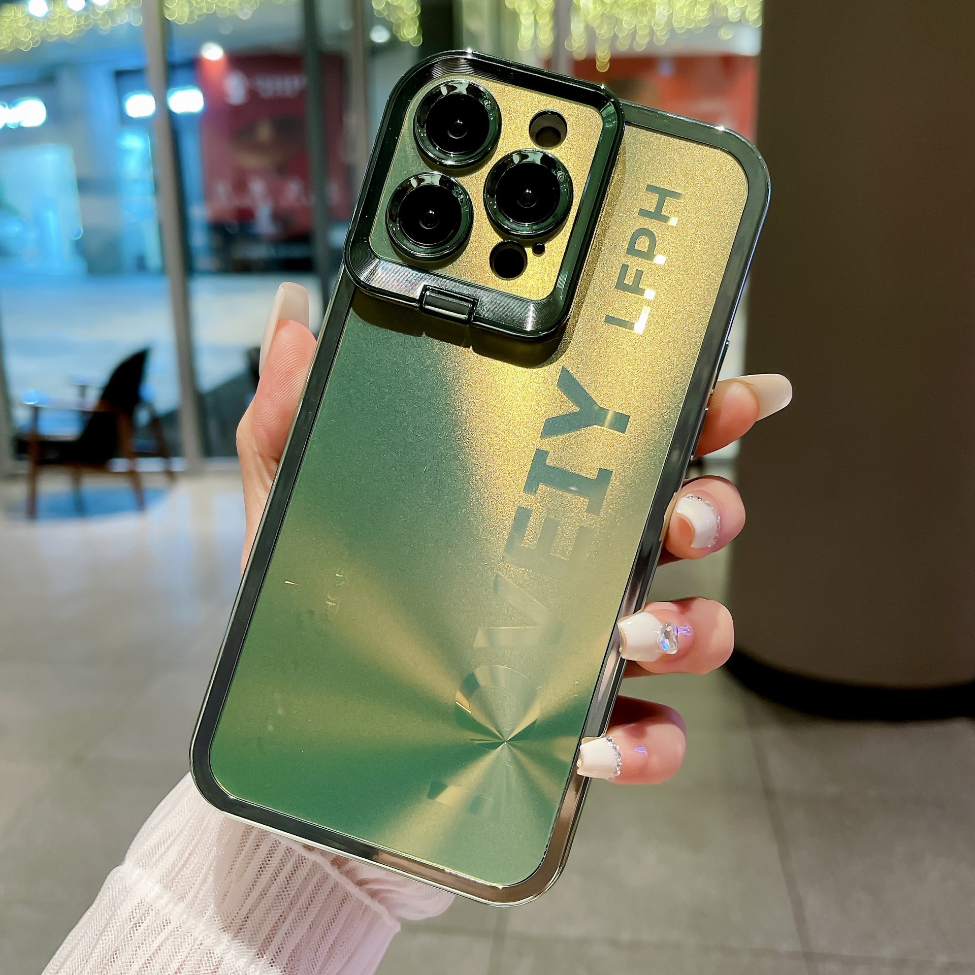 Lézer Bevonatú állvány, puha tok, leesésgátló telefontok