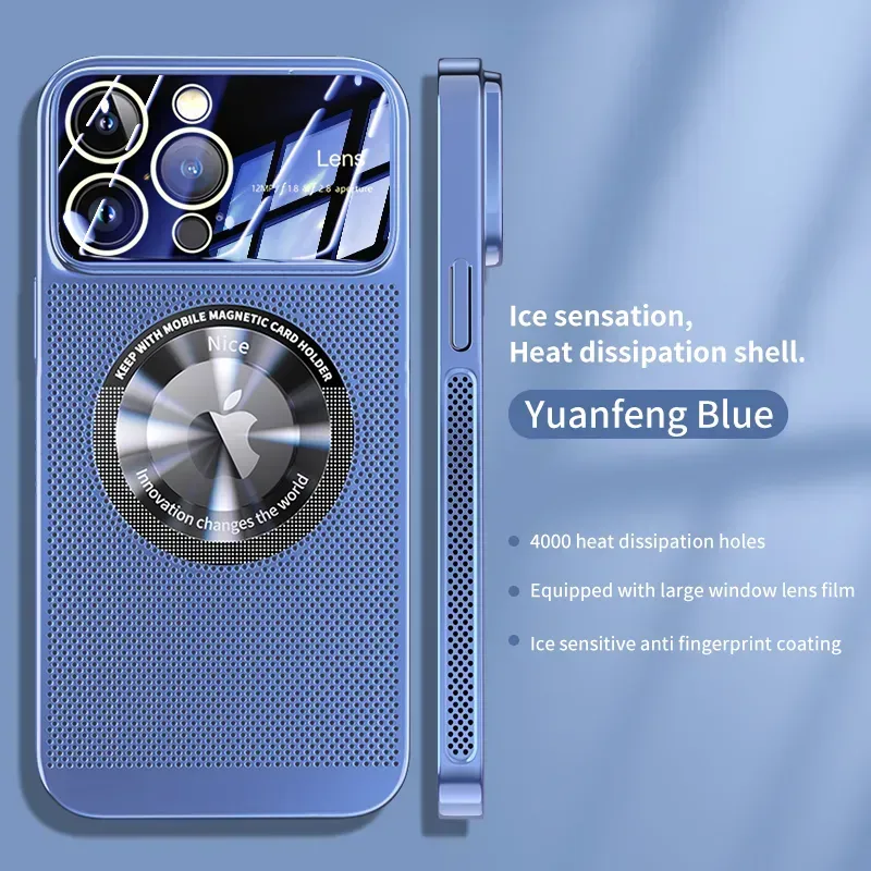 Mágneses telefontok nagyméretű ablakkal az elektrolitikus hőelvezetés érdekében