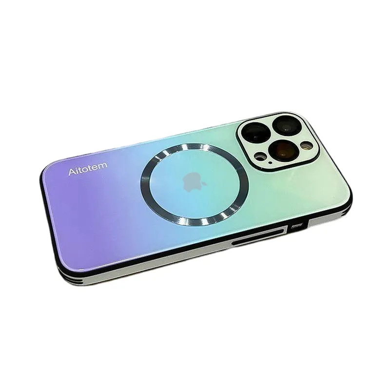 Gradiens mágneses üveg védőtok iPhone-hoz