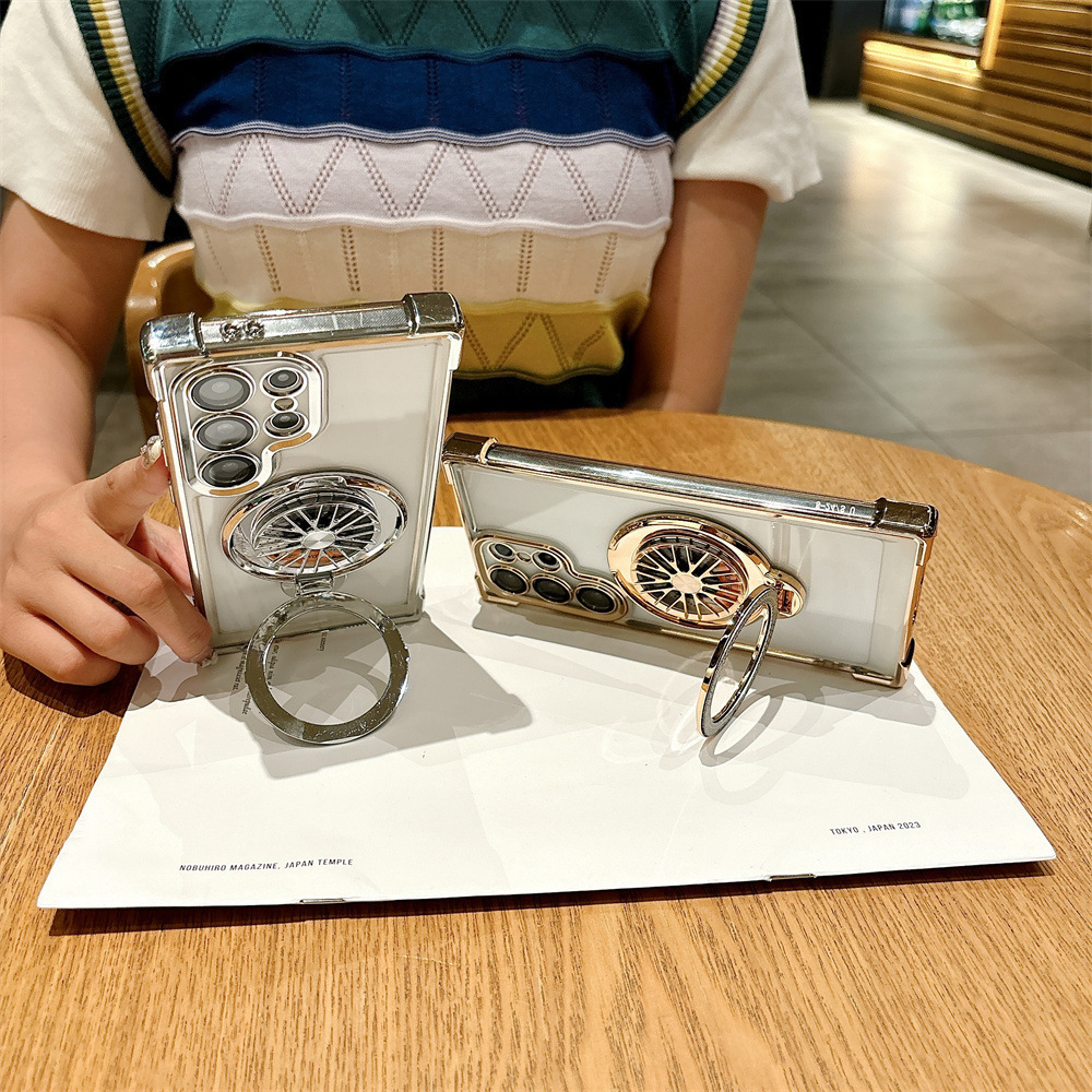 Giroszkópos mágneses mobiltelefon tok, alkalmas Samsung S és A sorozathoz