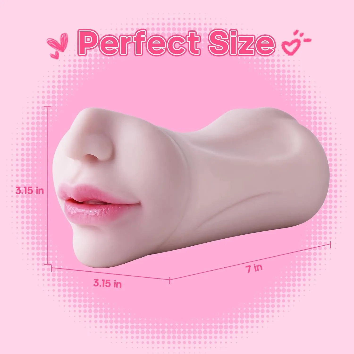 3 az 1-ben zsebes punci férfi maszurbátor realisztikus arccal, szexuális játékszerek férfiaknak 3D textúrázott realisztikus hüvely szűk végbélnyílás szexi szájjal, szexbabák 1,4 fontos férfi szexuális játék maszturbáció