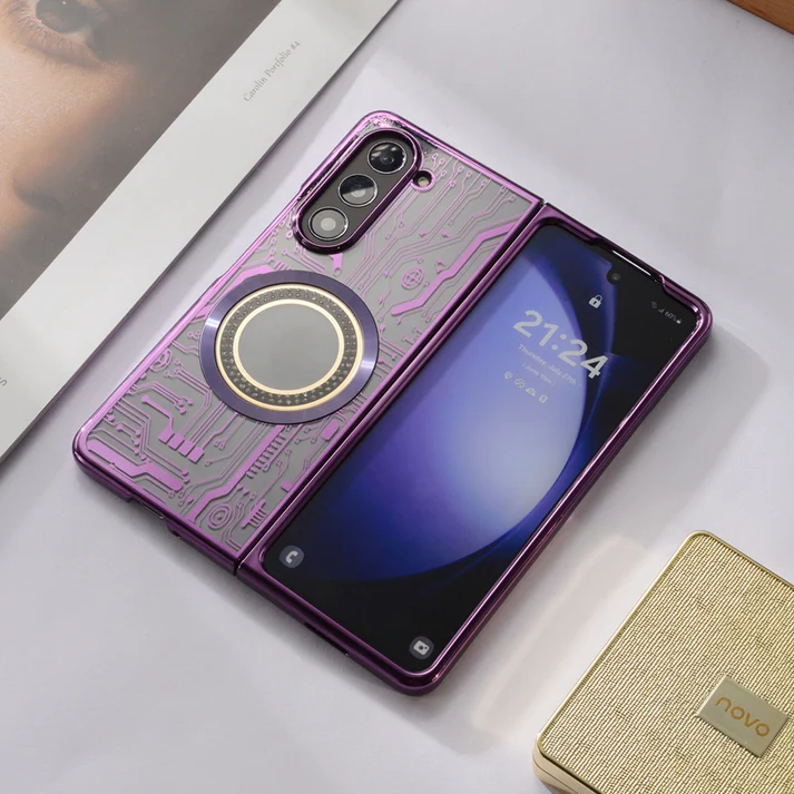 Samsung Magsafe sorozat | Galaxy Z Fold5 áramköri mintás tápellátású telefontok