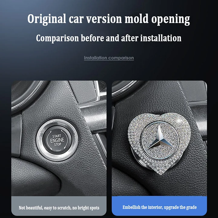 UTOLSÓ AKCIÓS🔥49% KEDVEZMÉNY🔥Szív alakú, gyémánttal kirakott egygombos Start védőtok