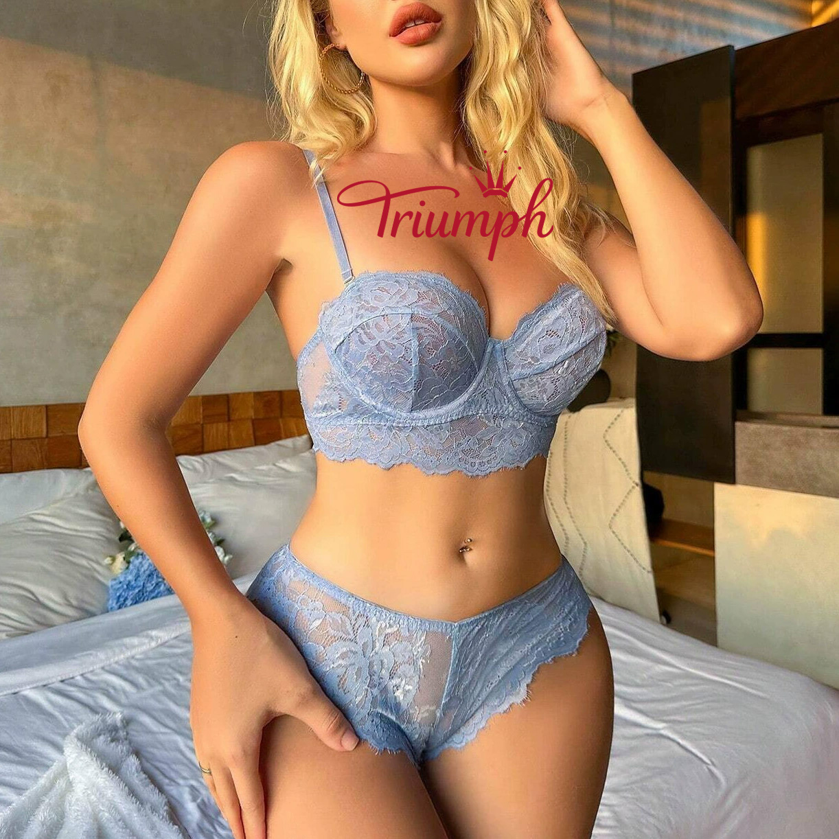 TRIUMPH® – 3 db 💖50% KEDVEZMÉNY✨2025 Új női puha csipke melltartó