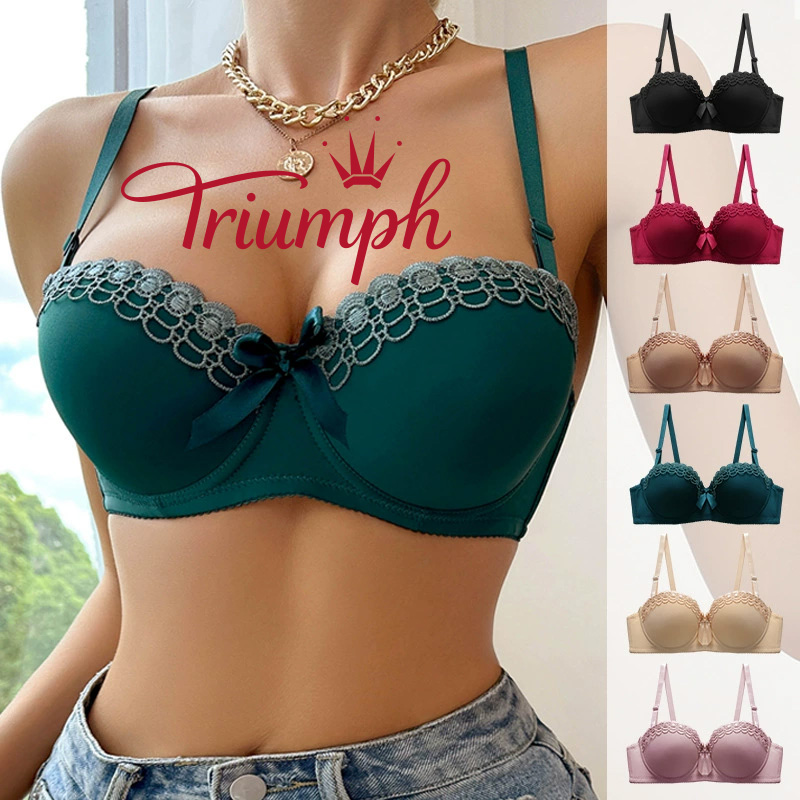 TRIUMPH® – 3 db 💖50% KEDVEZMÉNY✨2025 Új női puha csipke melltartó