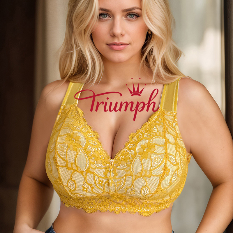 TRIUMPH® – 3 db 💖50% KEDVEZMÉNY✨ Új női puha csipke melltartó