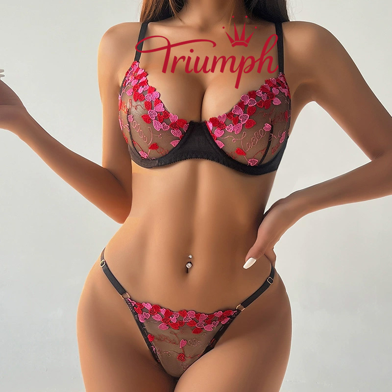 TRIUMPH® – 3 db 💖50% KEDVEZMÉNY✨ Új női puha csipke melltartó