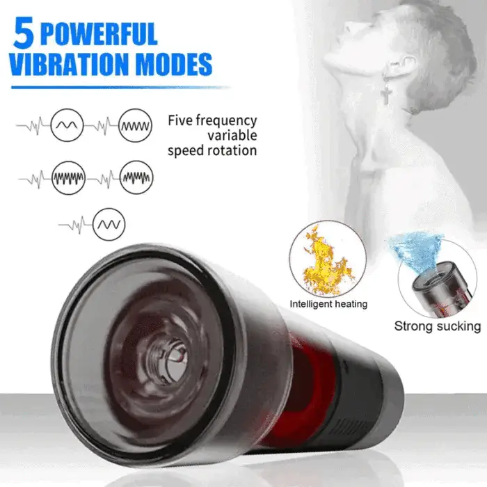 5 Szopós 5 Forgó vibrációs péniszpumpa és maszturbátor