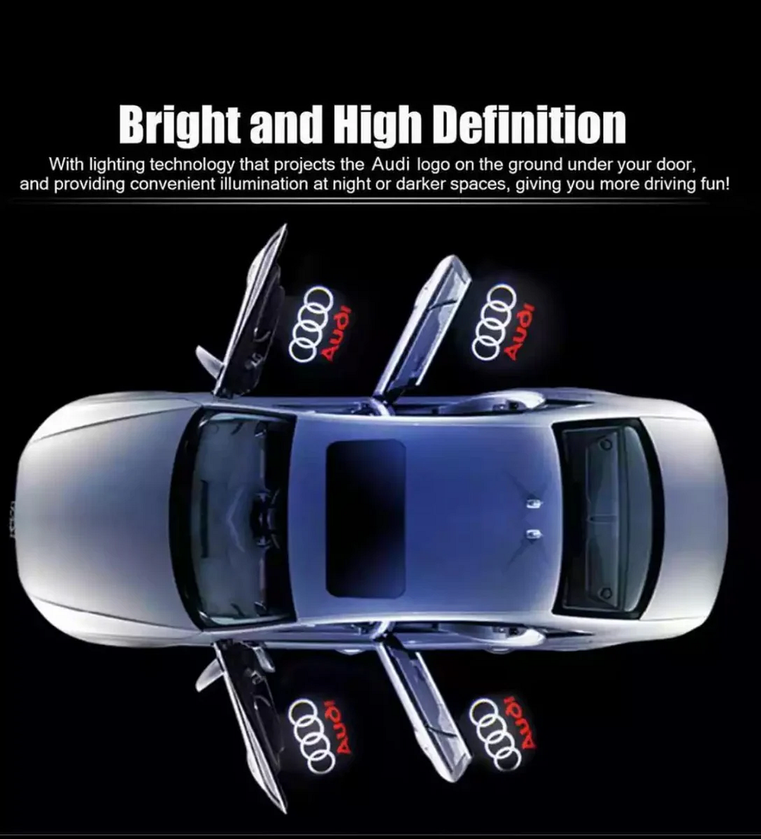 (4 db)🚗🚗Car Logo Welcome Light Projector LED