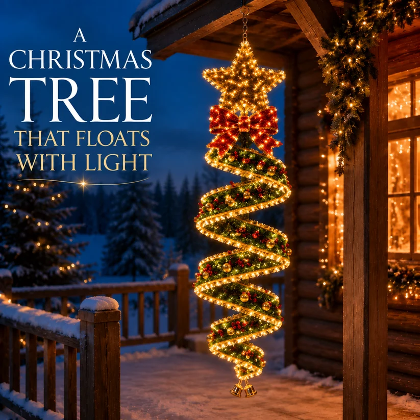 🎄Utolsó nap 50% kedvezménnyel🎄Karácsonyi Magic Spiral™ Függő LED-es fénykollekció