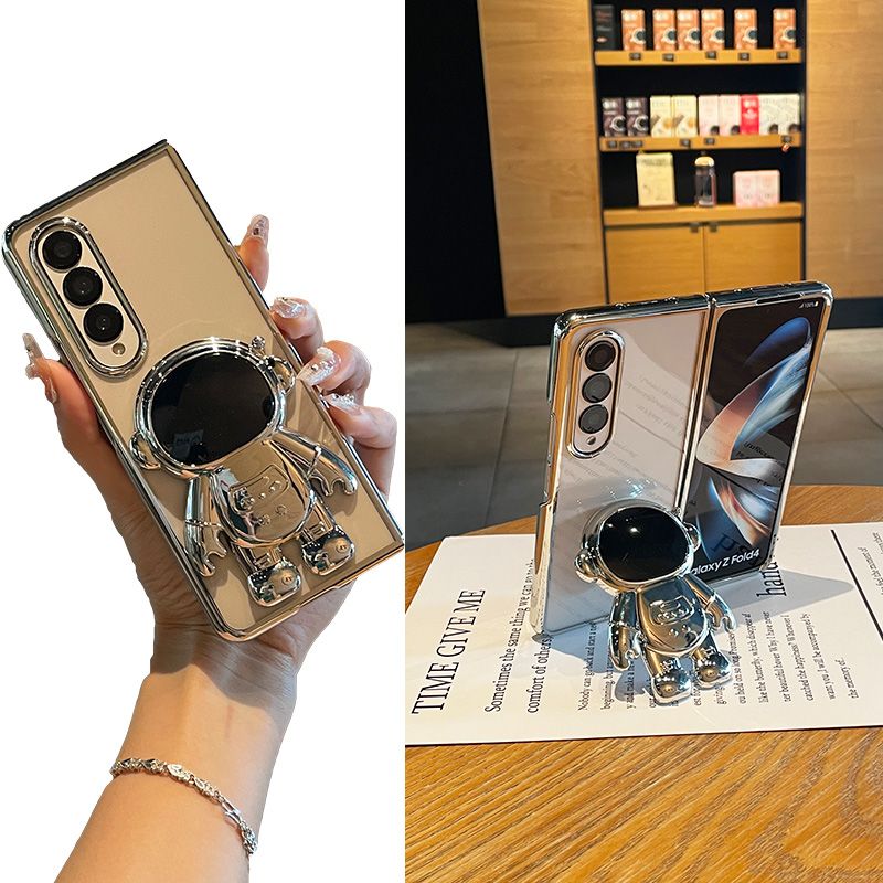 Space Astronaut bevonatos tok Samsung Galaxy Z Fold készülékhez