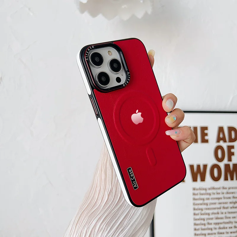 Μαγνητική προστατευτική θήκη για iPhone, μεταλλικός σκελετός, προστασία κατά της πτώσης