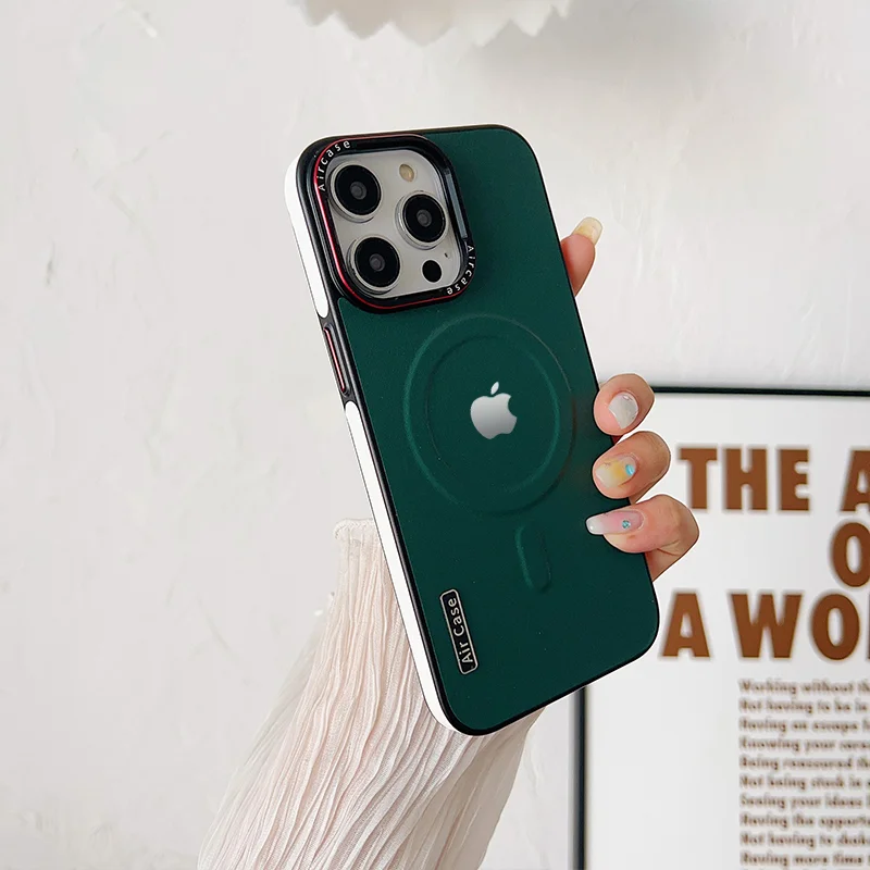 Μαγνητική προστατευτική θήκη για iPhone, μεταλλικός σκελετός, προστασία κατά της πτώσης