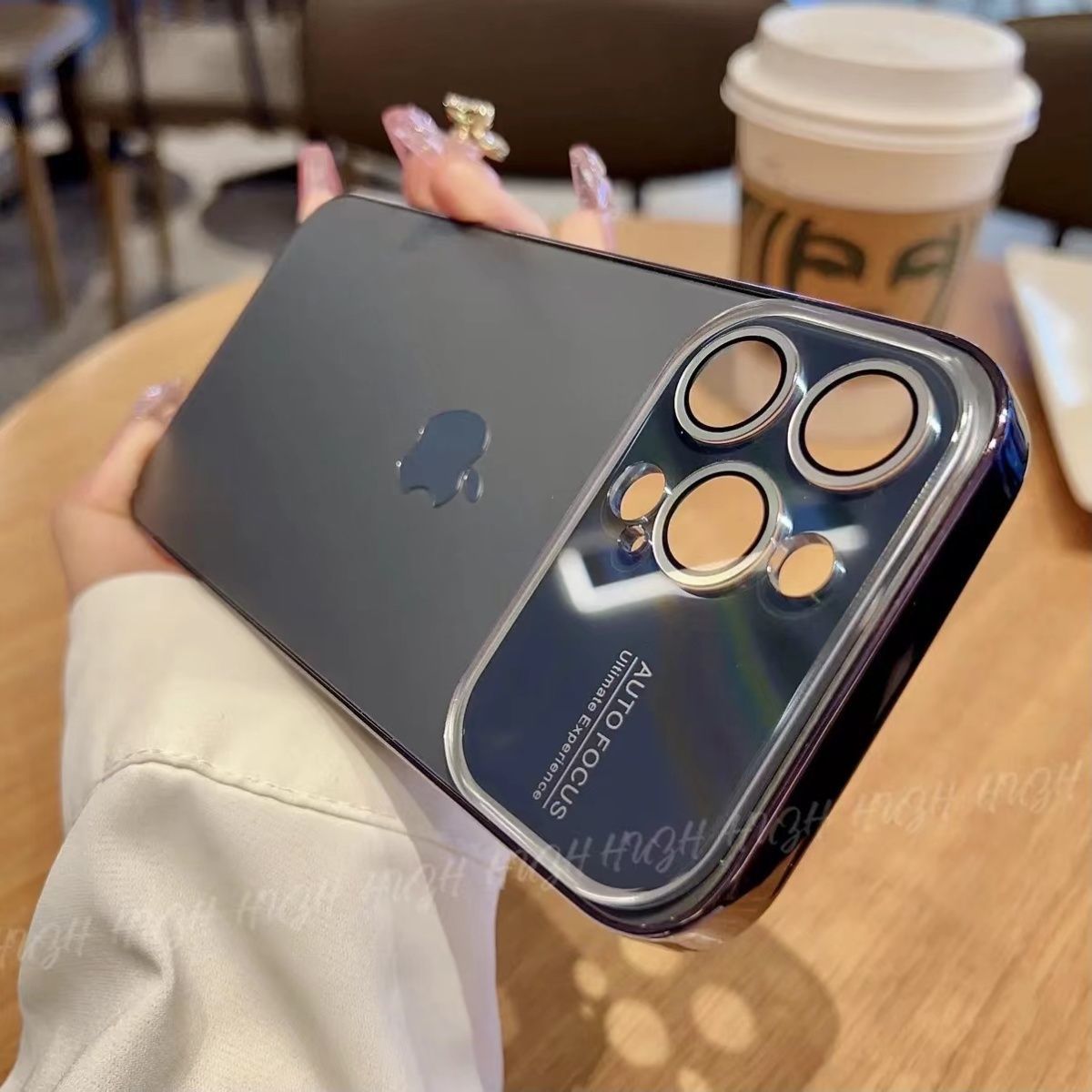 Θήκη τηλεφώνου με ενσωματωμένο φακό και γυάλινη πλάκα στήριξης AG