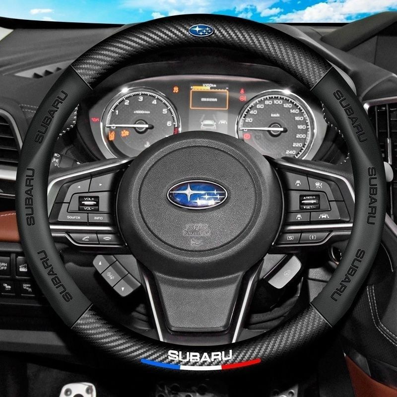 Εξατομικευμένο κάλυμμα τιμονιού από σουέτ από ανθρακονήματα με λογότυπο αυτοκινήτου