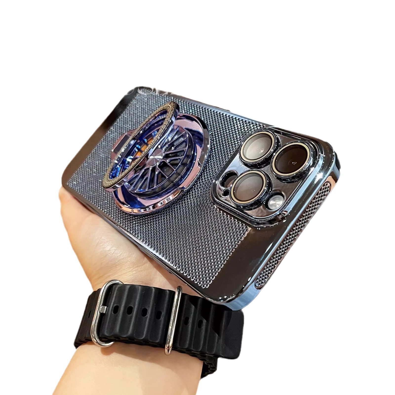 Κατάλληλο για Samsung iPhone16-iPhone11 Pro Max με περιστρεφόμενη θήκη κινητού τηλεφώνου με γυροσκόπιο ψύξης