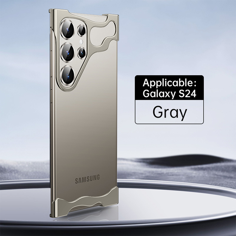 Γωνιακή θήκη τηλεφώνου χωρίς σκελετό από κράμα αλουμινίου για το Samsung Galaxy