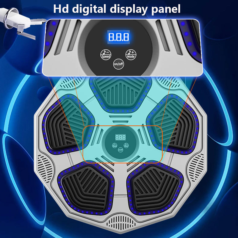 HoldBody Music Boxing Machine, Smart Bluetooth Boxing Trainer with Boxing Gloves, Boxing Wall Mount Machine for Adults Kids,Boxing Target Workout Equipment for Home, Office, Gym (Upgrade)