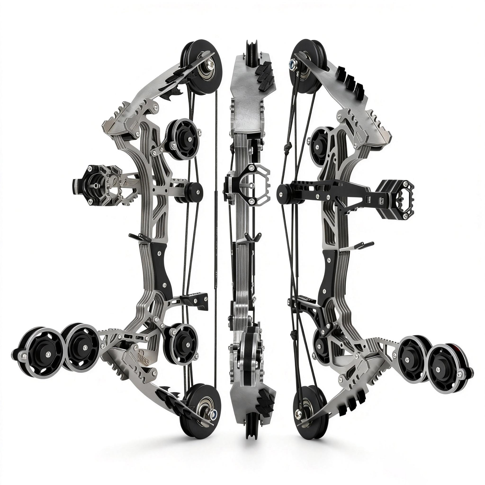 Sport-Partner Stainless Steel Unisex Mini Compound Bow and Arrows Set, Beginner Archery Practice Gear, Fun Holiday Gift Collectible Toy