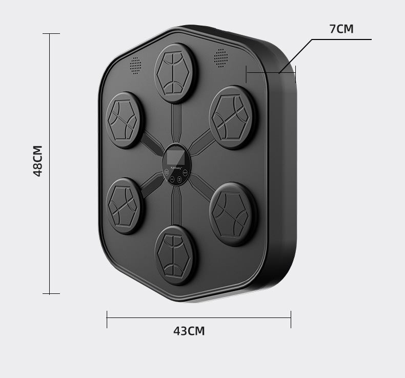 Sport-Partner Smart Music Boxing Machine Wall Target LED Lighted Sandbag Relaxing Reaction Training Target For Boxing Sports Agility Reaction