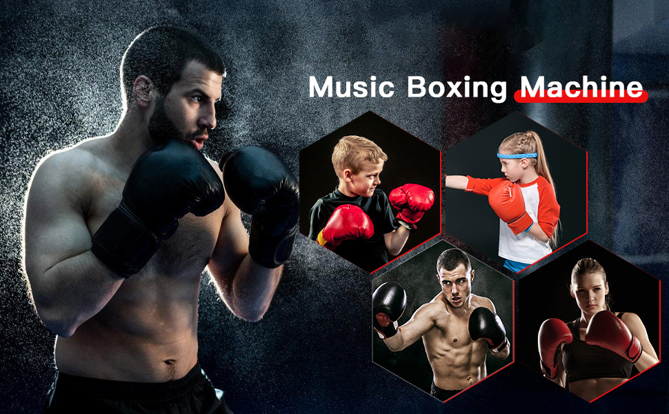 Music Electronic Boxing Machine, Boxing Machine Wall Mounted Music Boxing  Machine Indoor with Boxing Glove Kids Adult Rechargeable Lighted Boxing  Equipment Game Products Machine : : Sports & Outdoors