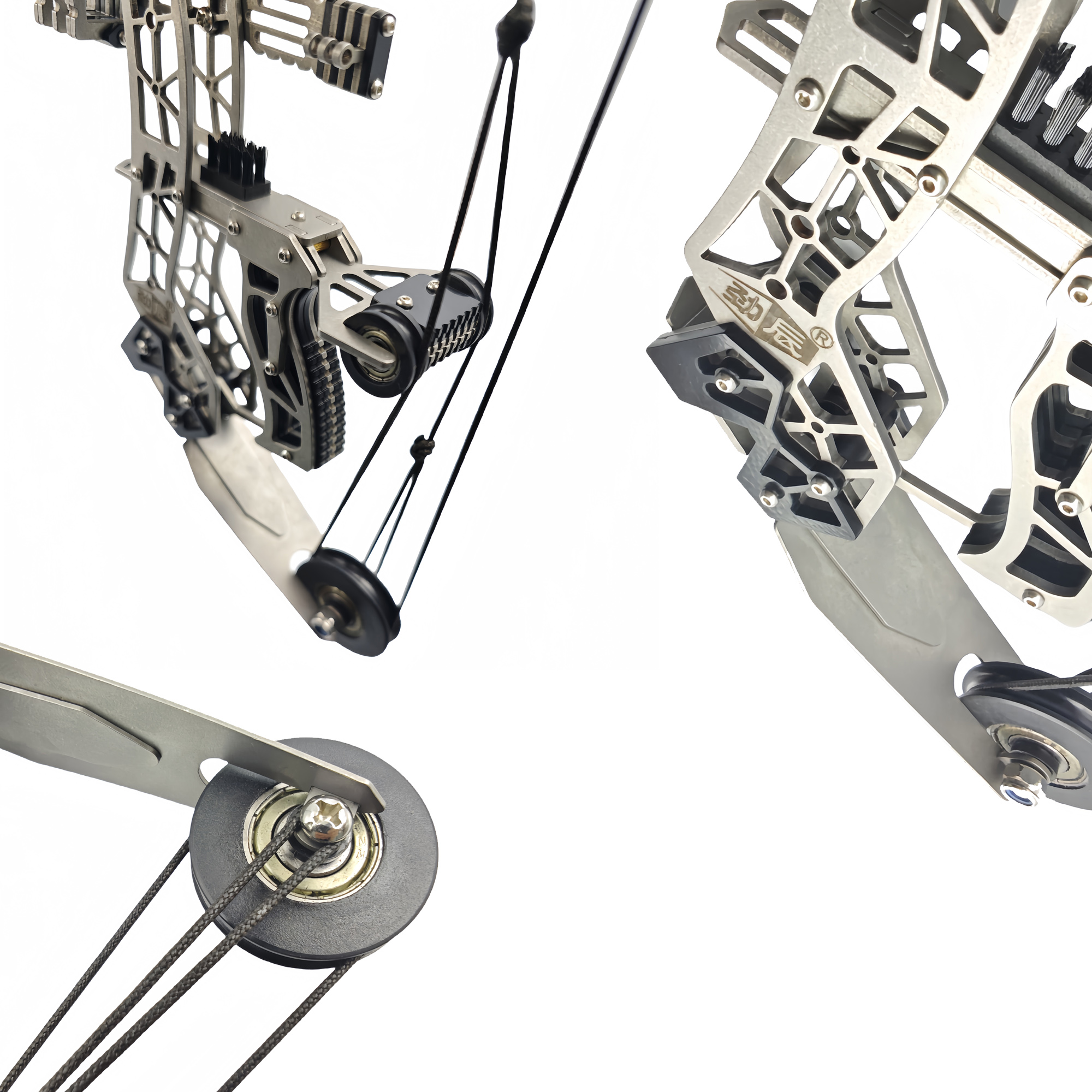 Sport-Partner Stainless Steel Mini Compound Bow and Arrow Toy Set with 8 Arrows, Compact Durable Archery Gear for Beginners’ Practice, Teen Boy Gift