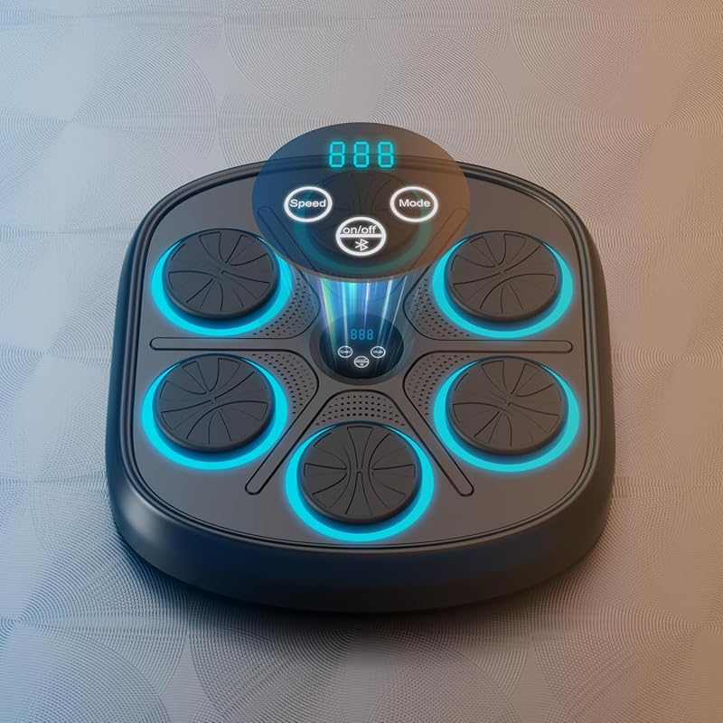 HoldBody Smart Music Boxing Machine Wall Target LED Lighted Sandbag Relaxing Reaction Training Target For Boxing Sports Agility Reaction