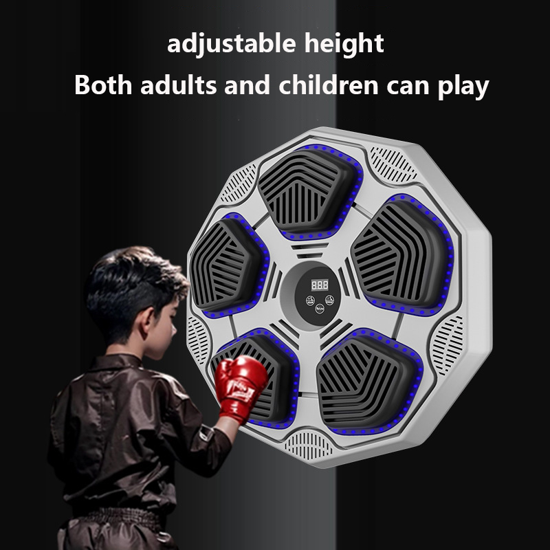 HoldBody Music Boxing Machine, Smart Bluetooth Boxing Trainer with Boxing Gloves, Boxing Wall Mount Machine for Adults Kids,Boxing Target Workout Equipment for Home, Office, Gym (Upgrade)