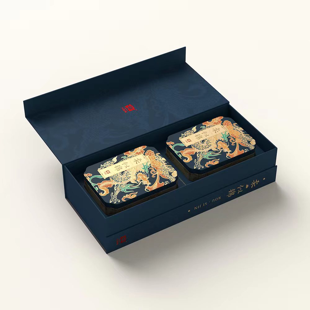 Soft Brocade Gift Package ripe Pu'er Loose Tea-taeteastore