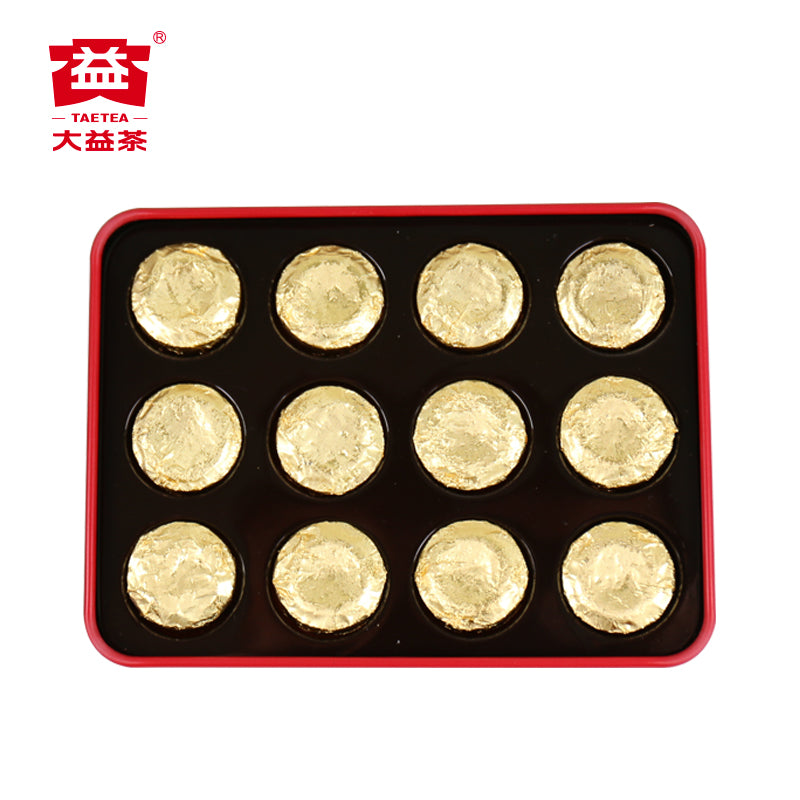 Mini Golden Pu’er Tuo Ripe Pu’er Tea 36g/box quick and portable-taeteastore