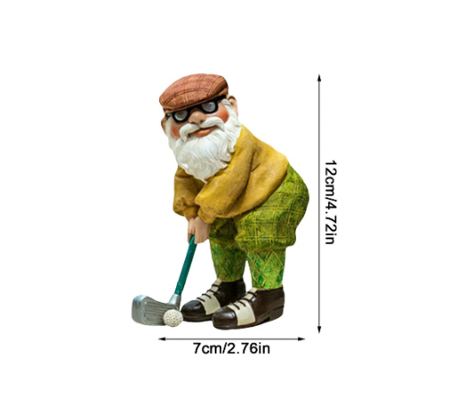 Golf garden gnome decoration with glasses【BUY 2 FREE SHIPPING】