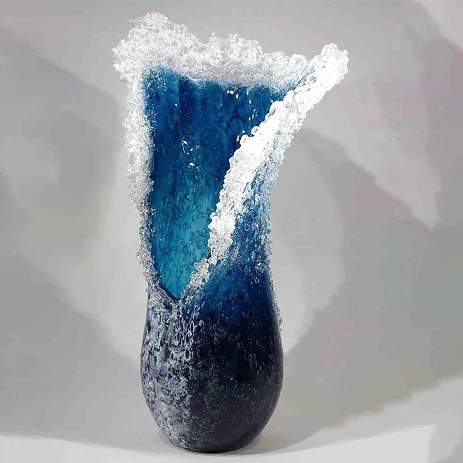 These Incredible Glass Vases Are Made To Look Like an Ocean Wave