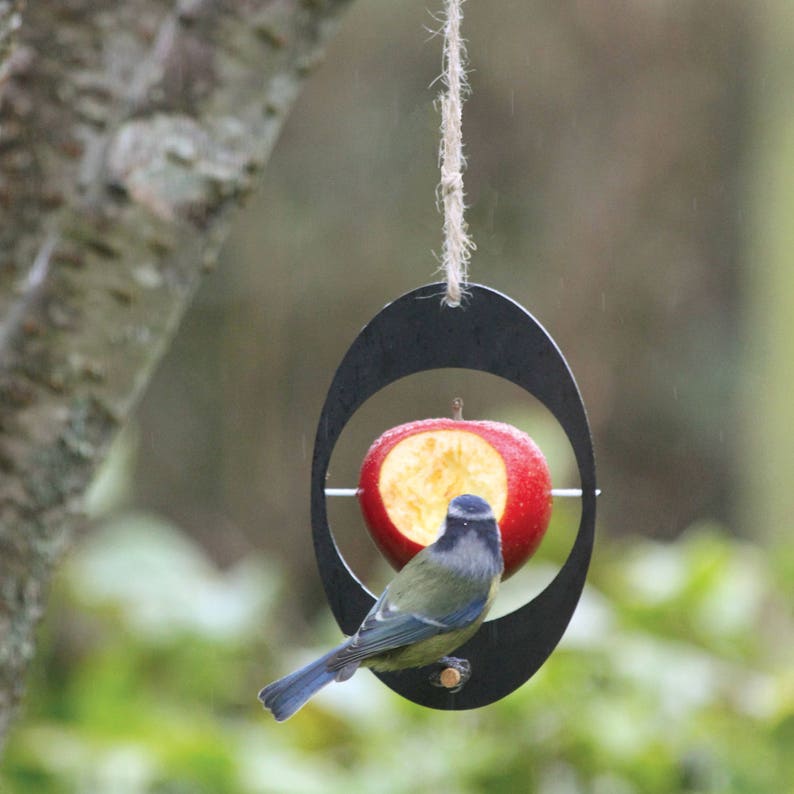 Bird feeder made from recycled plant pots