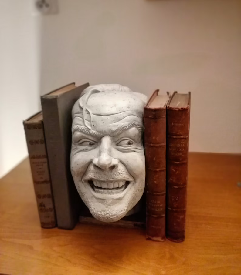 Sculpture Of The Shining-bookend-library- “Here’s Johnny”sculpture【BUY 2 FREE SHIPPING】